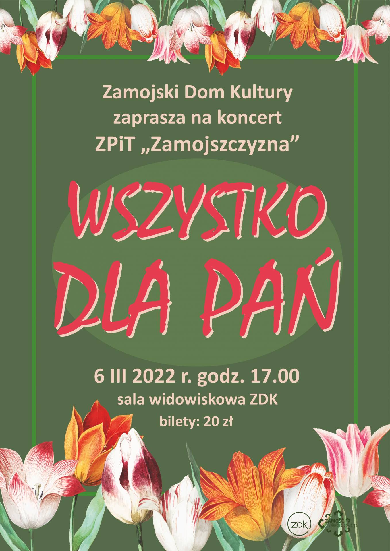 22 wszystko dla pan afisz Koncert „Wszystko dla pań” w ZDK