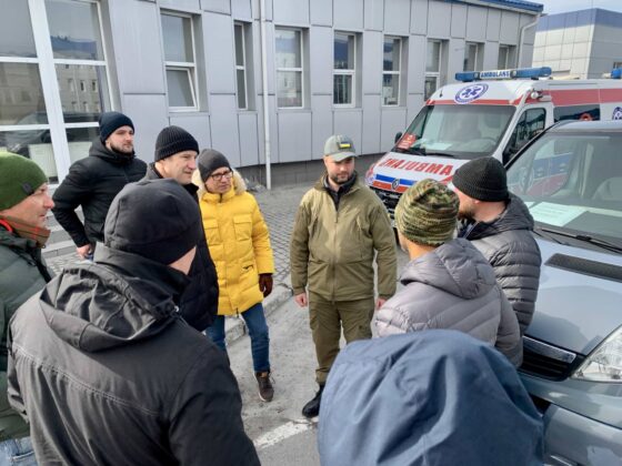 img 6866 Kilkanaście ton darów i karetka pogotowia dotarły do Żółkwi w Ukrainie
