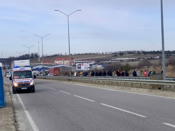 img 6873 Kilkanaście ton darów i karetka pogotowia dotarły do Żółkwi w Ukrainie