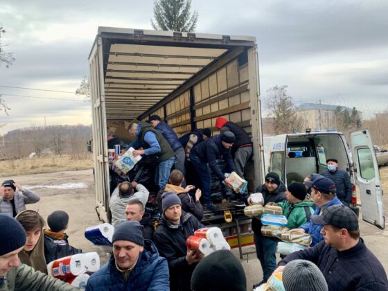 img 6906 Kilkanaście ton darów i karetka pogotowia dotarły do Żółkwi w Ukrainie