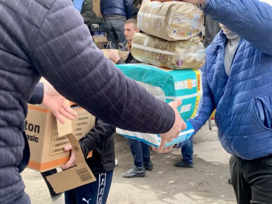 img 6915 Kilkanaście ton darów i karetka pogotowia dotarły do Żółkwi w Ukrainie