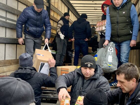 img 6933 Kilkanaście ton darów i karetka pogotowia dotarły do Żółkwi w Ukrainie