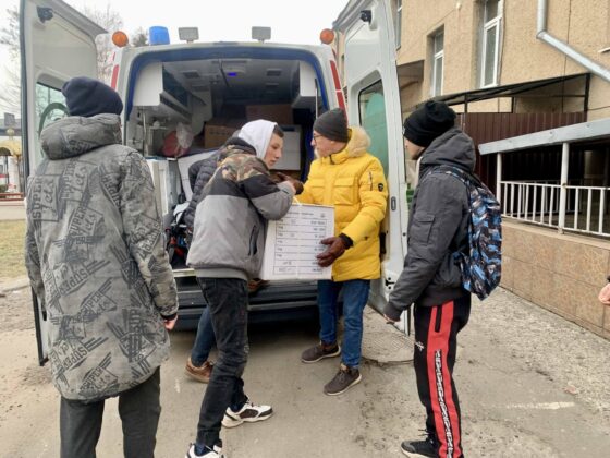img 7009 Kilkanaście ton darów i karetka pogotowia dotarły do Żółkwi w Ukrainie