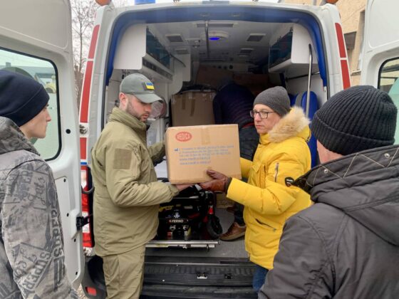 img 7015 Kilkanaście ton darów i karetka pogotowia dotarły do Żółkwi w Ukrainie