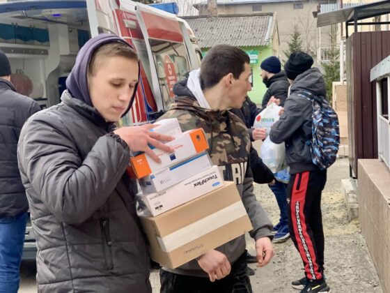 img 7034 Kilkanaście ton darów i karetka pogotowia dotarły do Żółkwi w Ukrainie