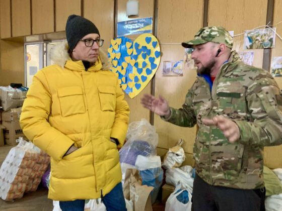 img 7113 Kilkanaście ton darów i karetka pogotowia dotarły do Żółkwi w Ukrainie