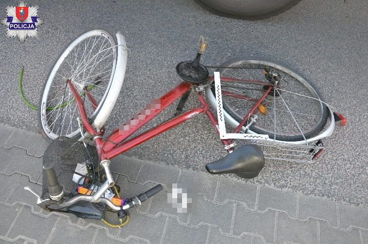 361 200194 ZAMOŚĆ: Potrącenie rowerzysty na przejeździe dla rowerów