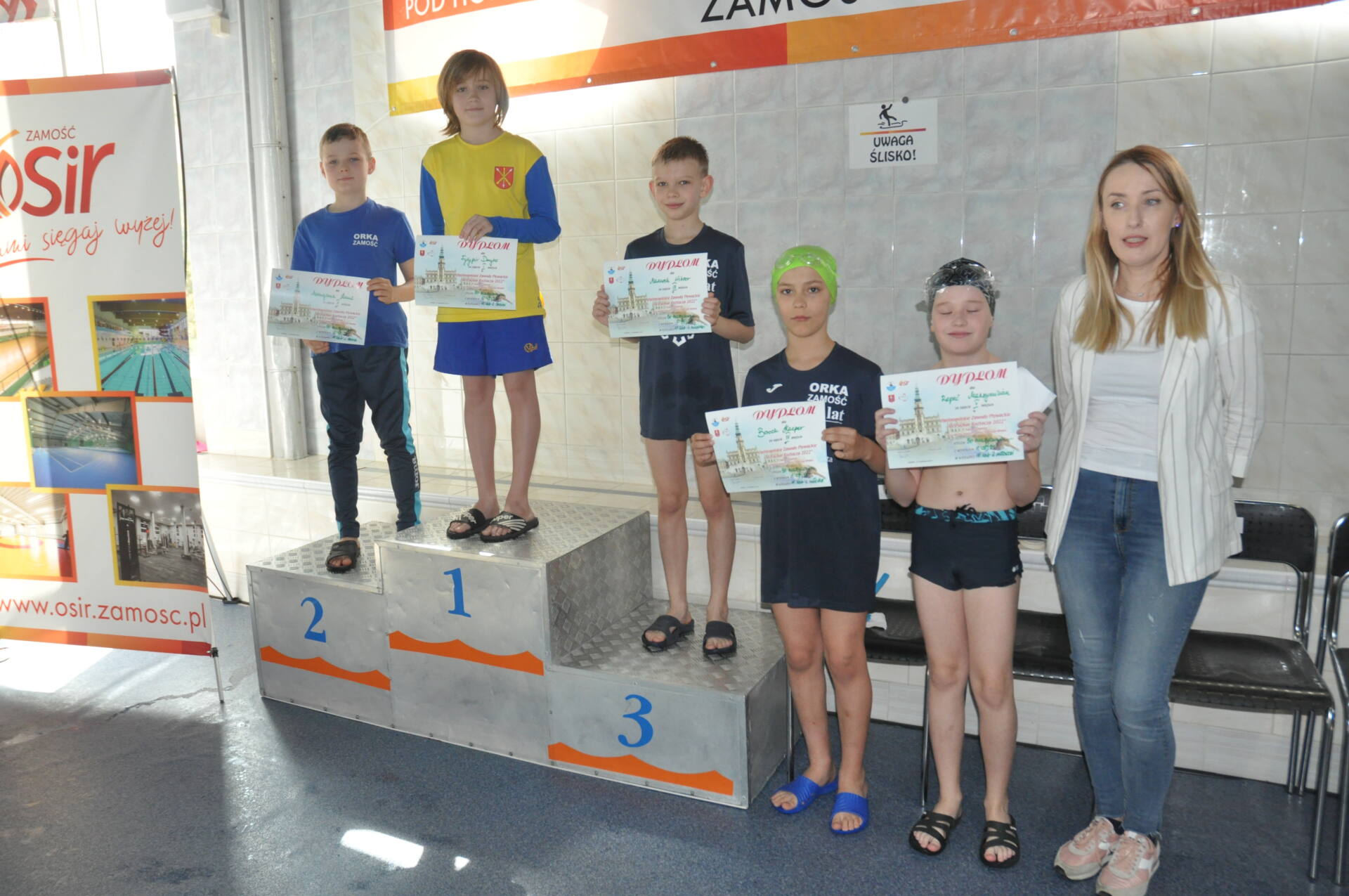 dsc 0795 Po długiej przerwie do Zamościa powróciły zawody pływackie o Puchar Roztocza.