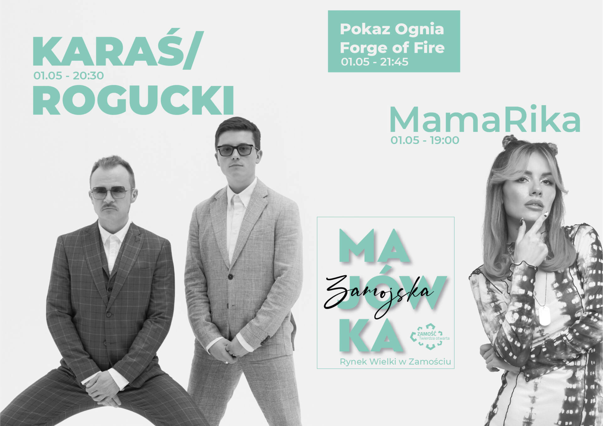 plakat majowka zamojska 2022 2 koncerty Majówka w Zamościu - PROGRAM