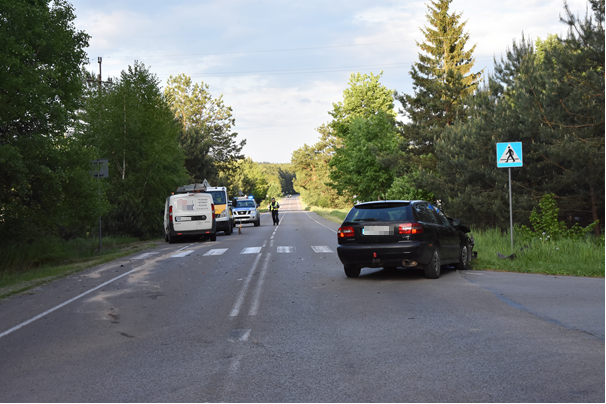 Wypadek z udziałem dwóch osobówek