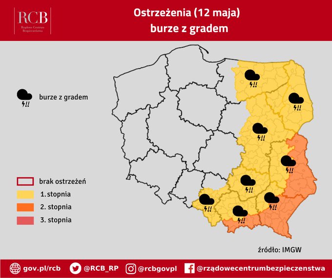 źródło: Rządowe centrum Bezpieczeństwa/ Twitter