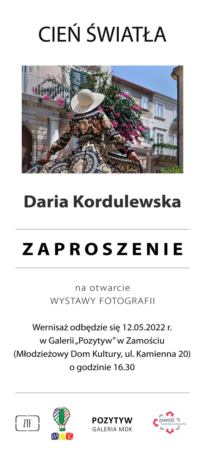 kordulewska zaproszenie ZAMOŚĆ: 