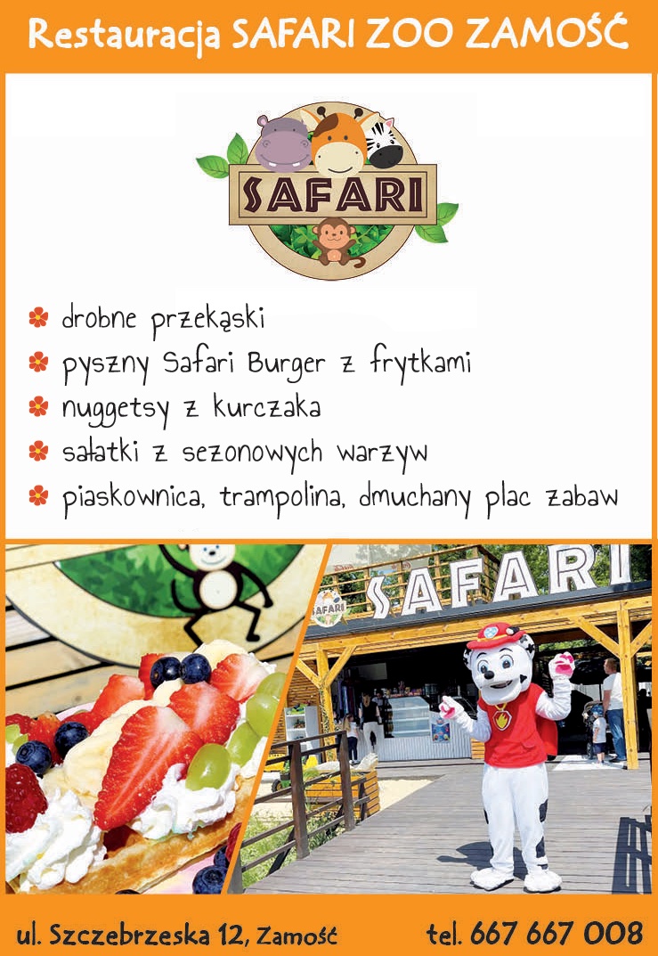 safari wersja 3 Malownicza restauracja położona vis a vis żyrafiarni w zamojskim ZOO ZAPRASZA!
