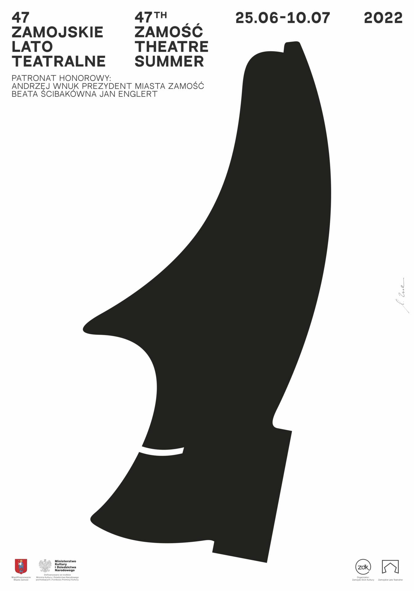 plakat 47 zlt bialy 47. Zamojskie Lato Teatralne nadchodzi. Jakie spektakle zobaczymy?
