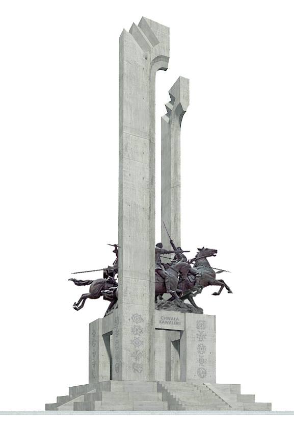 pomnik komarow 3 1 Już niebawem odsłonięcie Pomnika Chwały Kawalerii i Artylerii Konnej w Wolicy Śniatyckiej