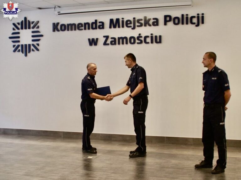Nowy zastępca Komendanta Miejskiego Policji w Zamościu.