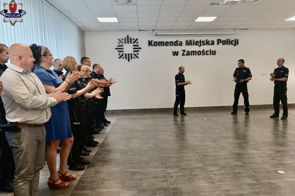 361 205194 Nowy zastępca Komendanta Miejskiego Policji w Zamościu.