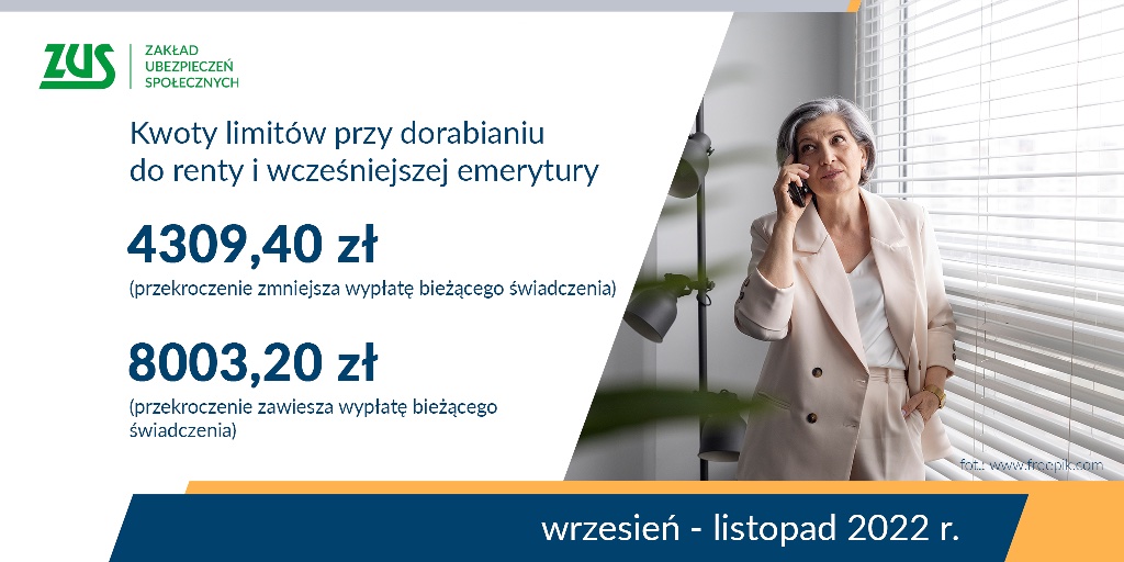 2022 08 22 er limity przychodu ZUS: Od września ostrożnie dorabiaj do emerytury lub renty