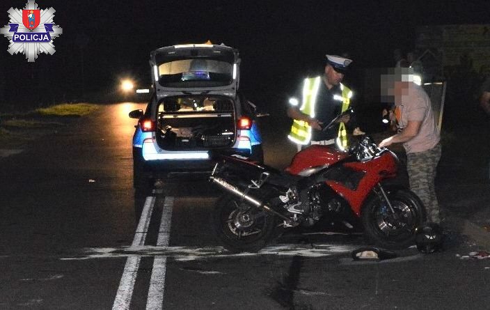 Tragiczny wypadek. Nie żyje pieszy potrącony przez motocyklistę.