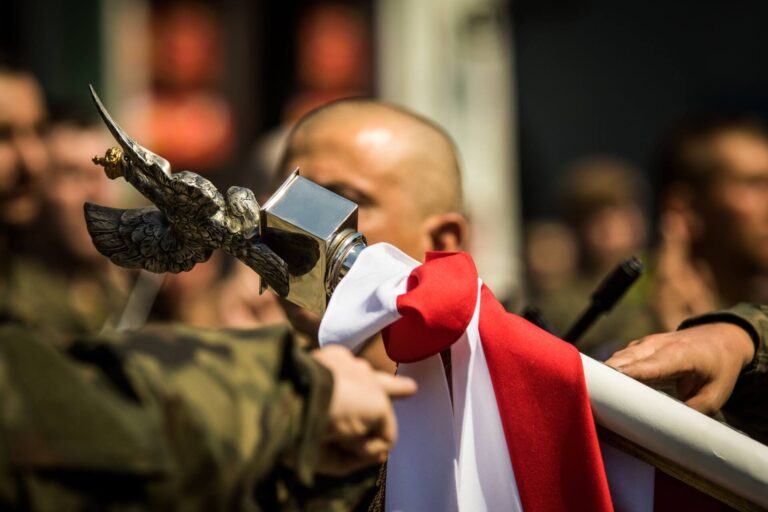 Przysięga wojskowa na Rynku Wielkim