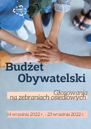 plakat budzet obywatelski 2023 glosowania osiedlowe Ruszają głosowania osiedlowe na projekty budżetu obywatelskiego