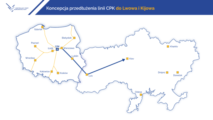 ukraina szprycha nr 5 cpk lubin zamosc lwow kijow mapa iii Opcja "tunel" wciąż aktualna - CPK wyjaśnia etapy inwestycji