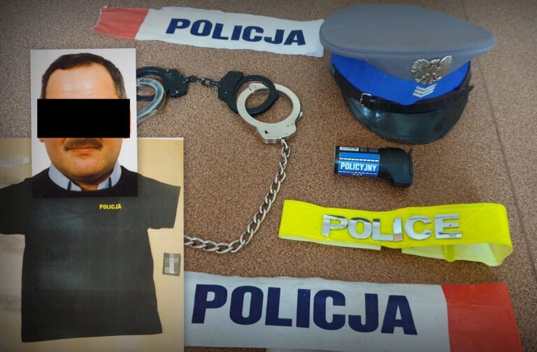 64-latek udawał policjanta żeby wylegitymować męża swojej byłej znajomej