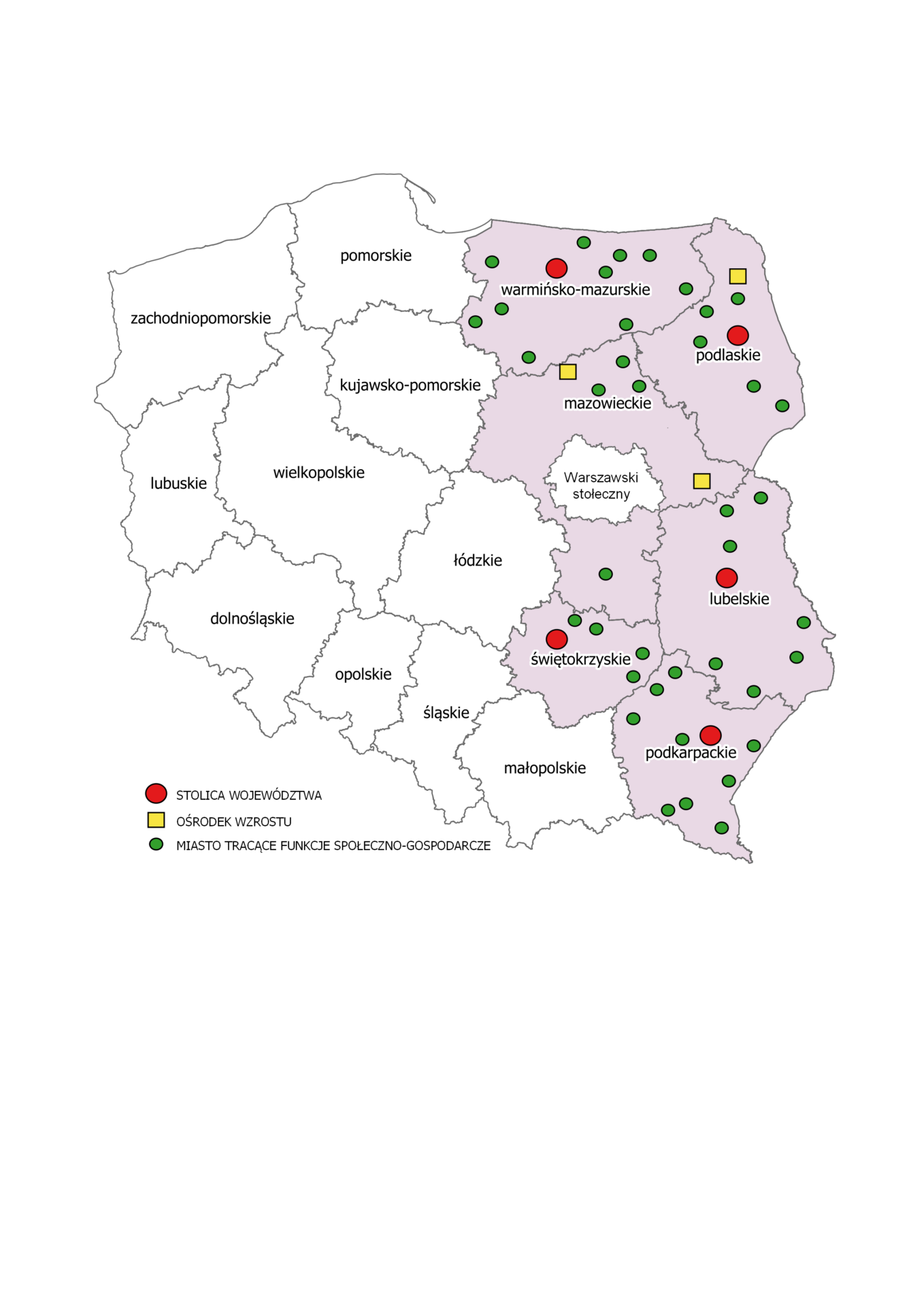 rycina mapa wojewodztw 440 mln euro na turystykę, kolej i transport