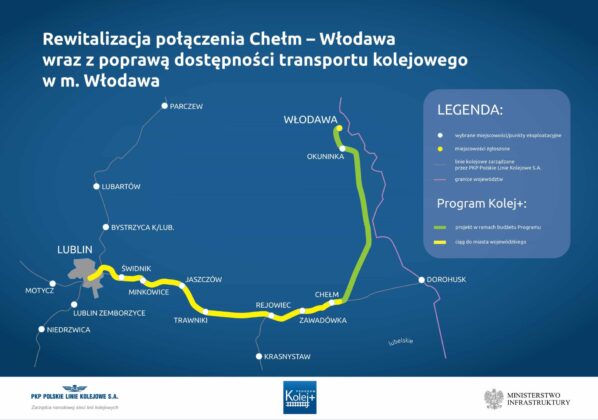 kolej plus wlodawajpg Podpisanie umów z Programu Kolej + Wartość projektu 4,250 mld zł