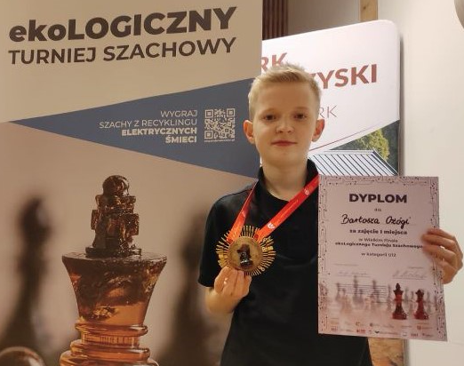 Ogólnopolski sukces młodego szachisty z MDK w Zamościu