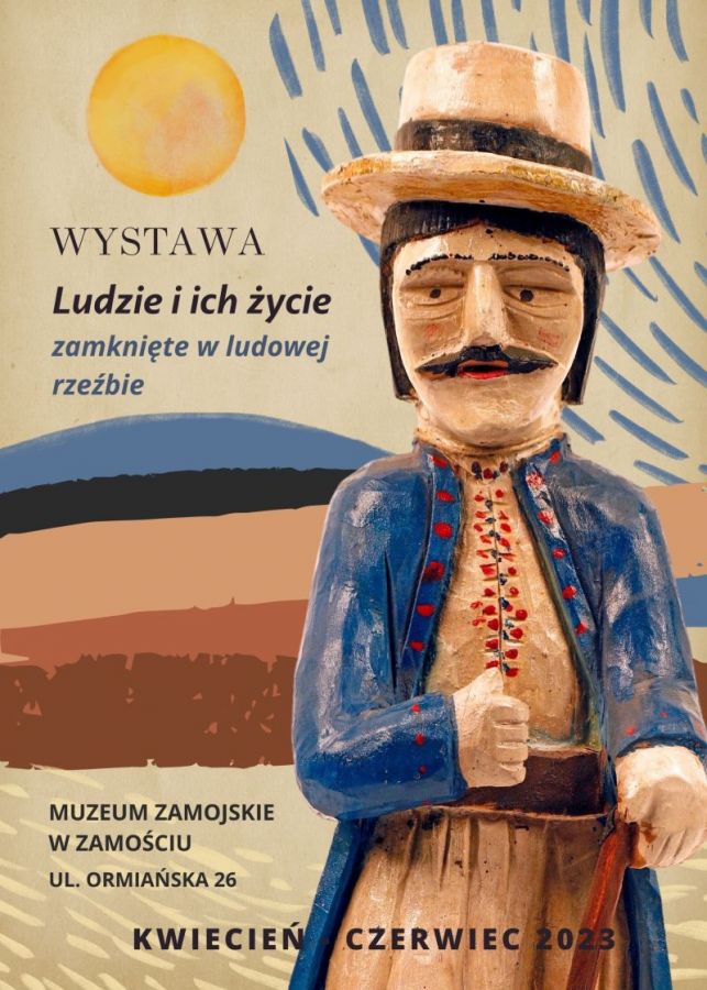 7335b "Ludzie i ich życie zamknięte w ludowej rzeźbie"- nowa wystawa w Muzeum Zamojskim