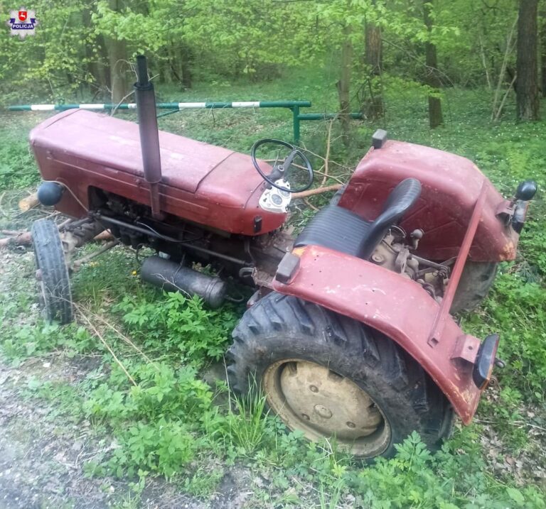 Zadzwonił, że przejechał go własny traktor. Miał 3 promile