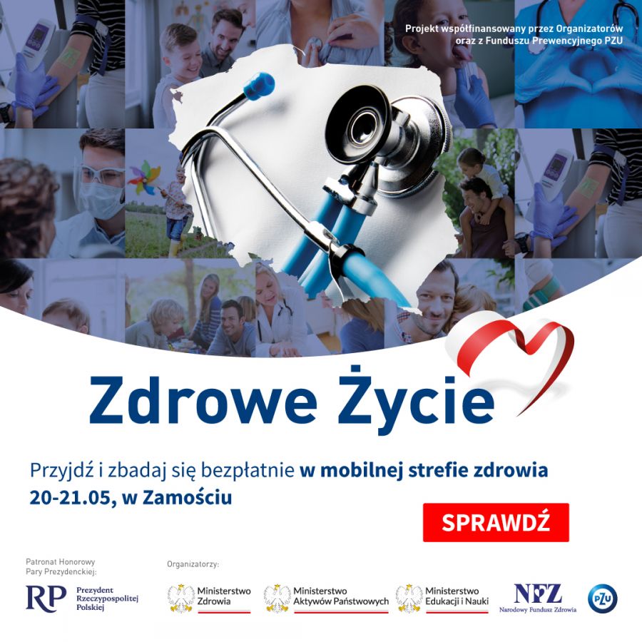 7361b Weekend z programem bezpłatnych badań "Zdrowe Życie" w Zamościu