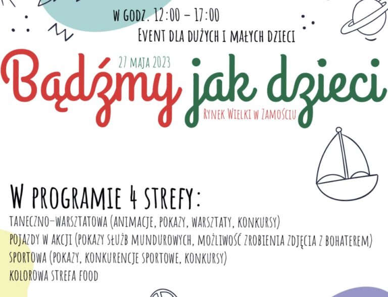 “Bądźmy jak dzieci” po raz trzeci w Zamościu!