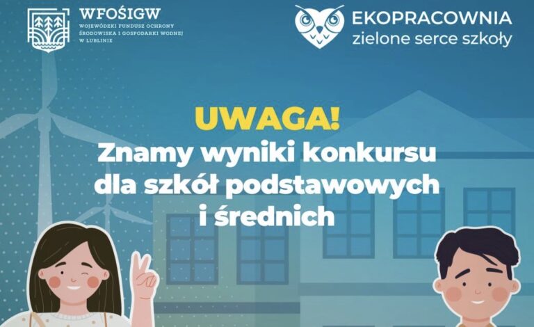 Powstaną nowoczesne ekopracownie w nagrodzonych w konkursie szkołach