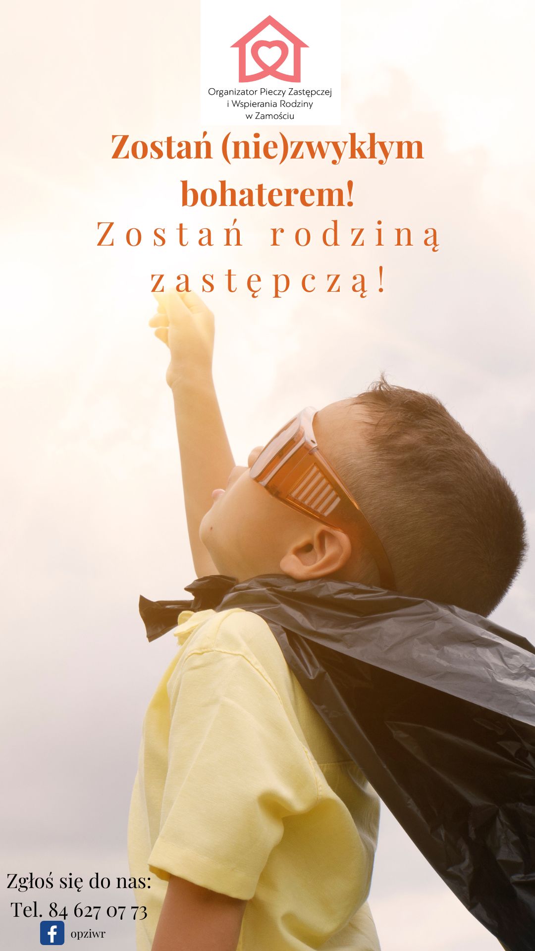 plakat niezwykly Spider-man też był z rodziny zastępczej. Zostań rodziną zastępczą!