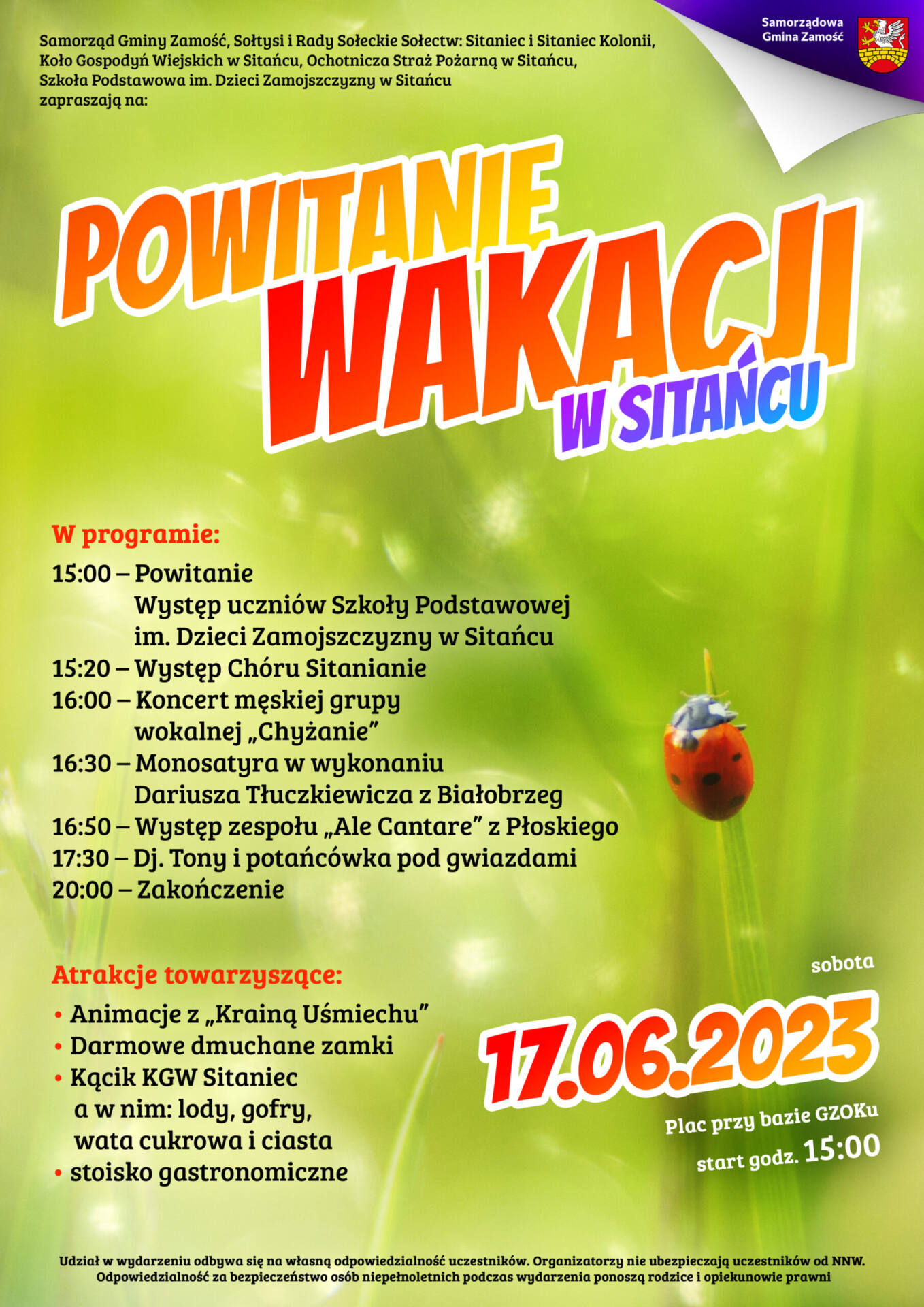 sitaniec scaled 1 GMINA ZAMOŚĆ: Powitanie wakacji [FESTYN]