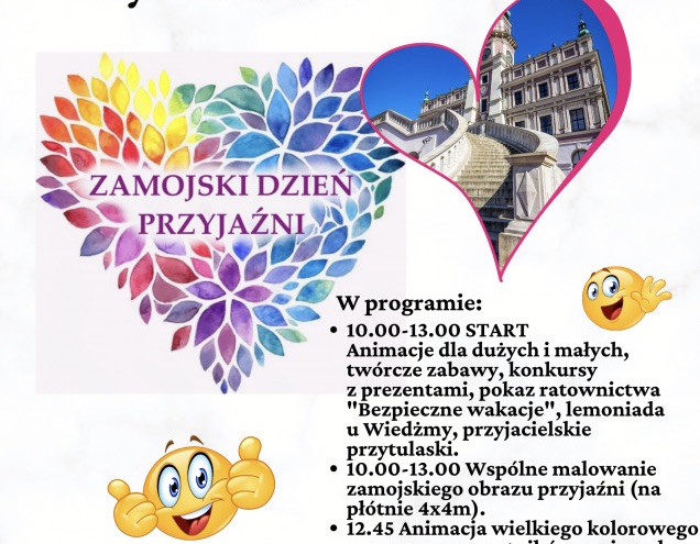 Zamojski Dzień Przyjaźni na Rynku Wielkim [PROGRAM]