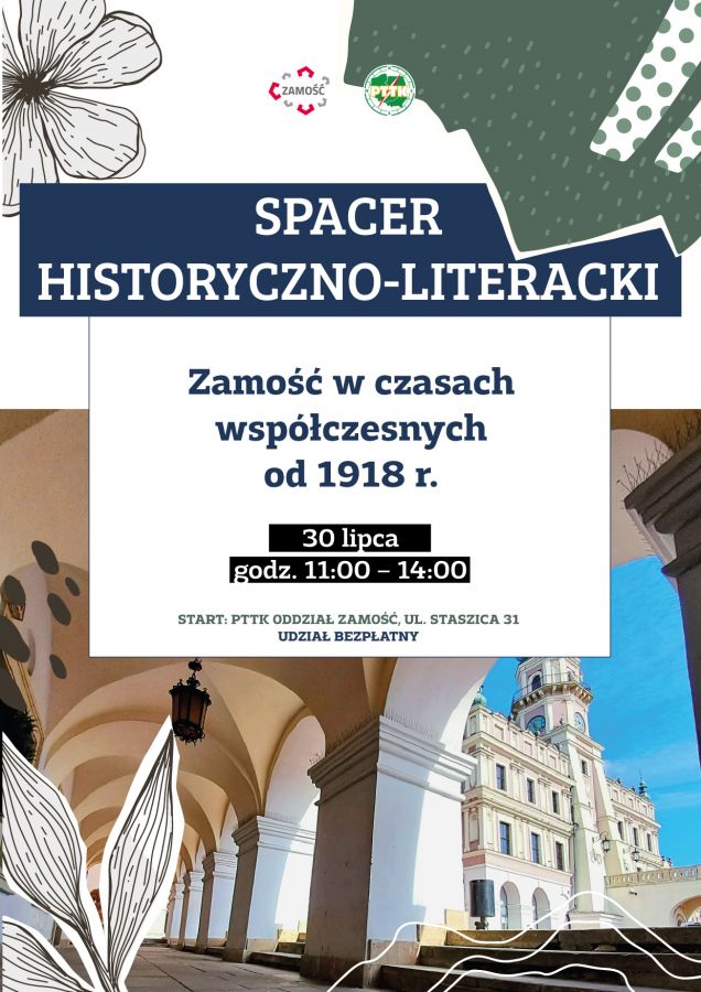 7474b "Zamość w czasach współczesnych od 1918 r." - bezpłatny spacer z przewodnikiem