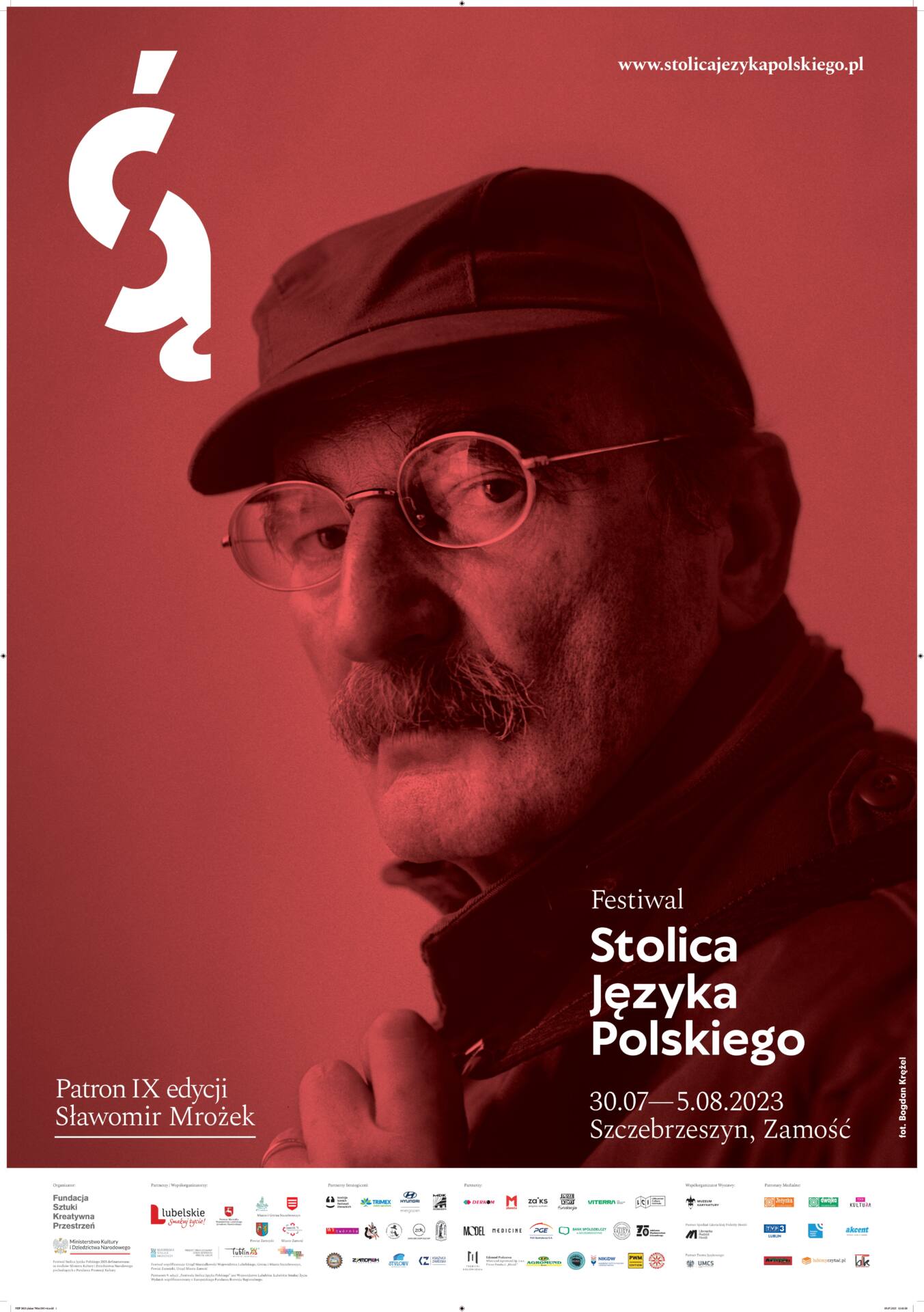 fsjp 2023 plakat Z Mrożkiem w Zamościu i Szczebrzeszynie