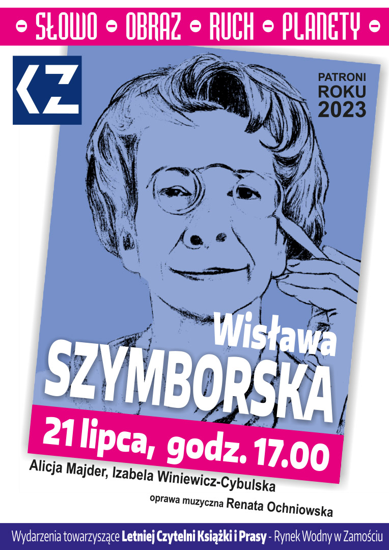 plakat patroni 01 2 "Wisława Szymborska - Patroni Roku 2023" czyli poetyckie popołudnie