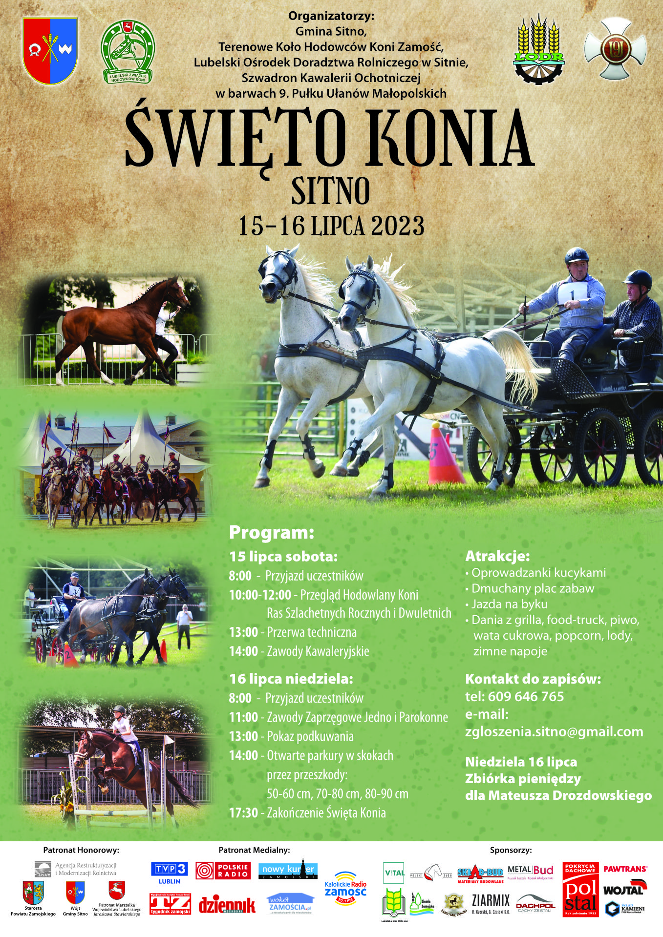 plakat swieto konia 2023 Zbliża się "Święto Konia" - publikujemy program! [UDOSTĘPNIJ]