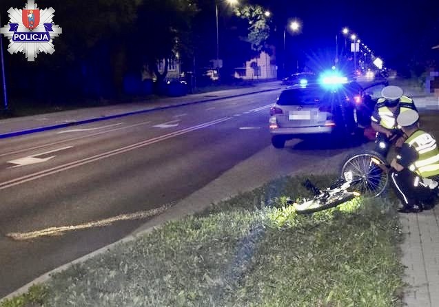 2 groźne potrącenia rowerzystów w Zamościu (zdjęcia)