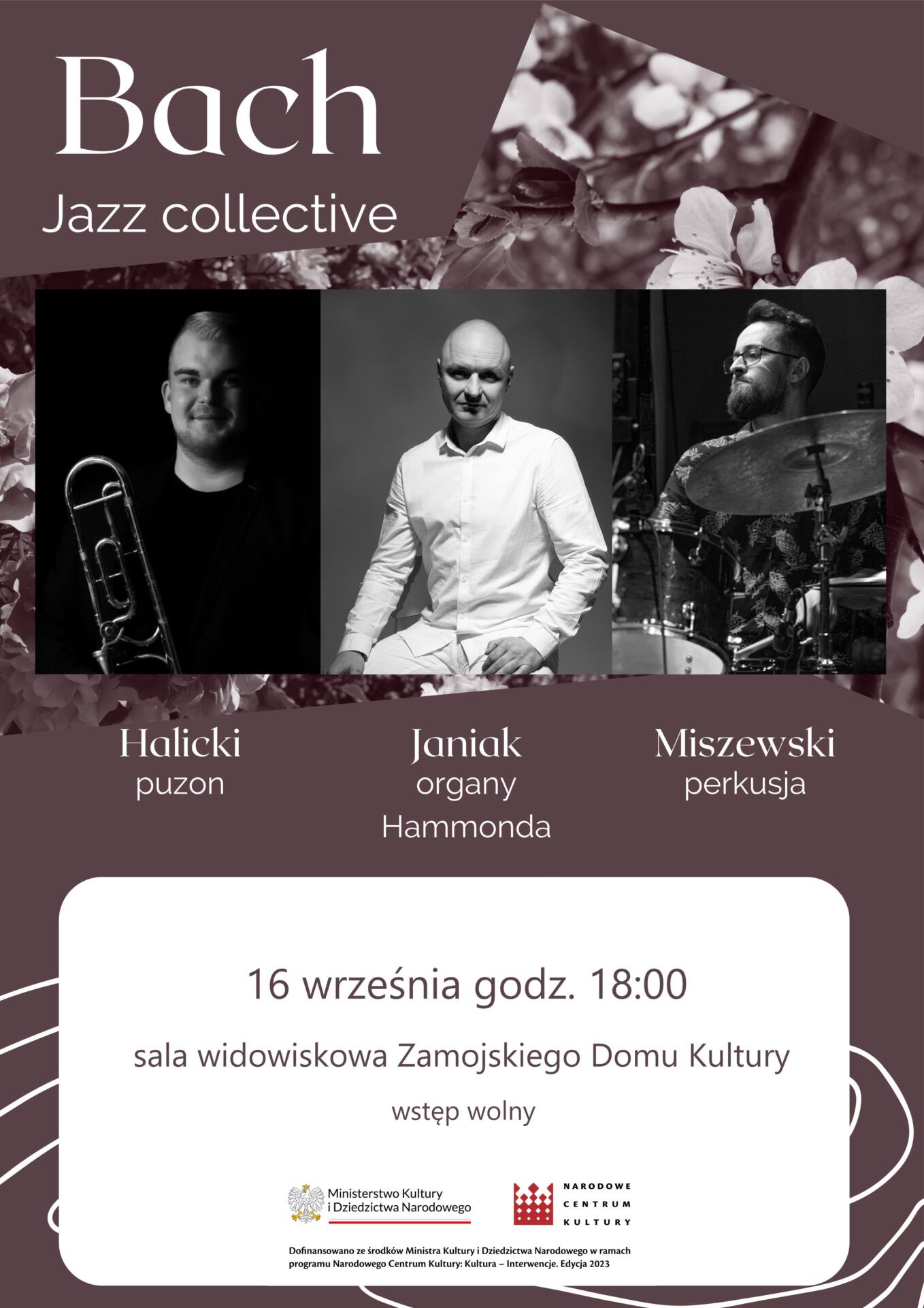 bach plakat Nowoczesne aranżacje i awangarda podczas Bach Jazz Collective [WSTĘP WOLNY]