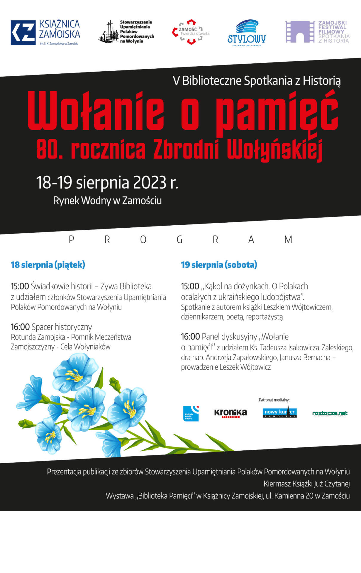 plakat 05 1 „Wołanie o pamięć –  80. rocznica Zbrodni Wołyńskiej”. Zaproszenie na spotkanie