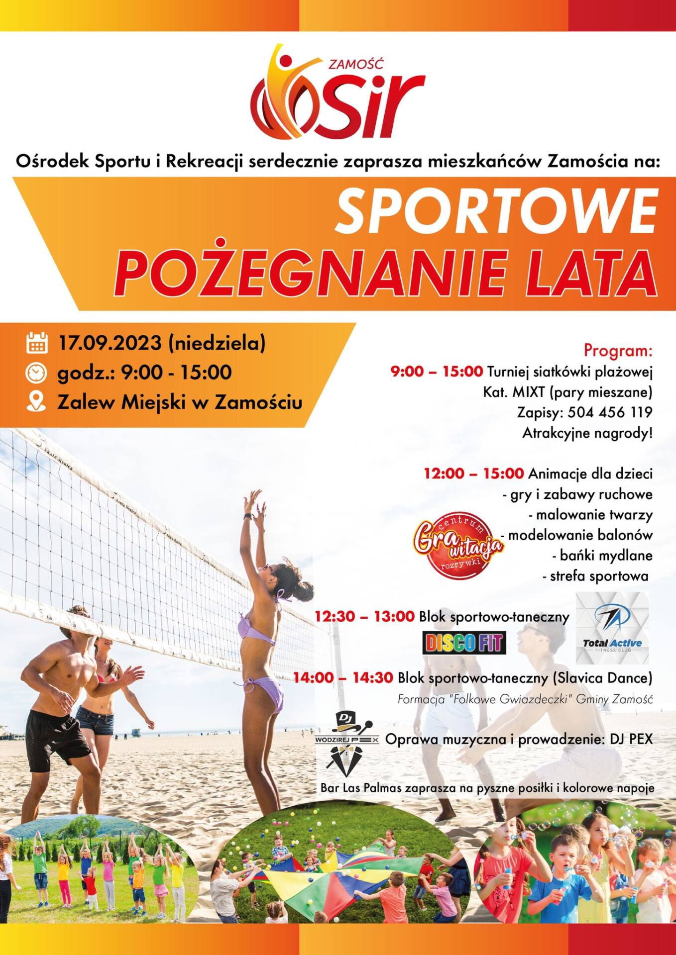 378600308 778405204293586 5938773169362424288 n OSiR Zamość zaprasza na sportowe pożegnanie lata przy Zalewie Miejskim