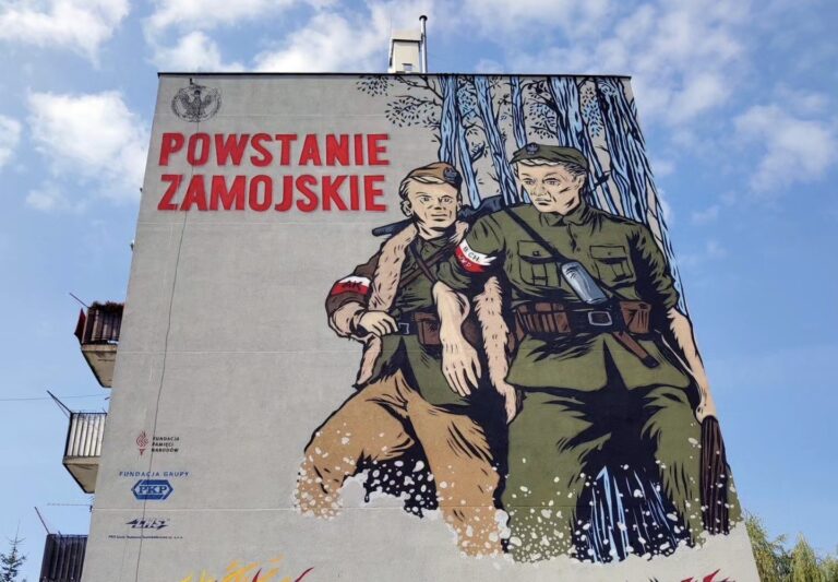 Niezwykły mural na ulicy Sikorskiego w Zamościu [ZDJĘCIA]