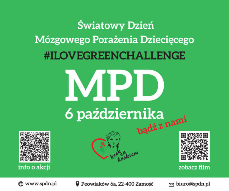 LOVE GREEN CHALLANGE Światowy Dzień Mózgowego Porażenia Dziecięcego