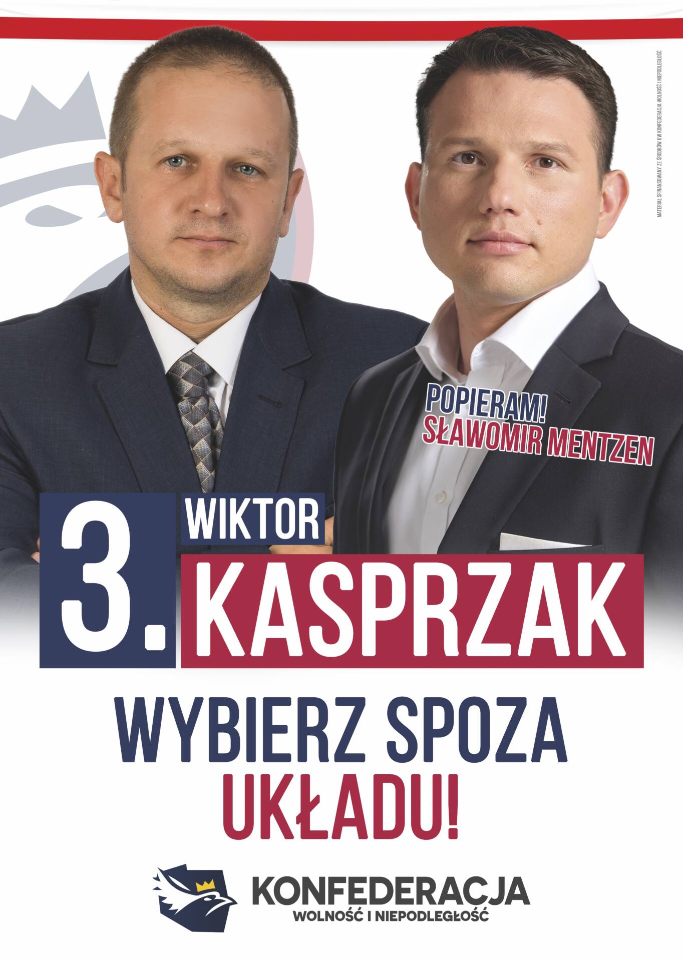kon plakatkasprzak1 Rozmowa z Wiktorem Kasprzakiem, kandydatem do Sejmu z 3 miejsca listy Konfederacji