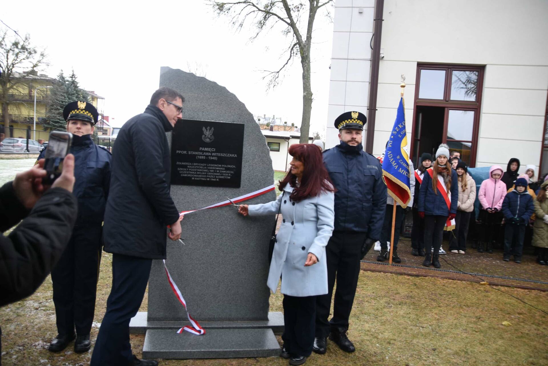 dsc 6937 Upamiętniono legionistę i oświatowca Stanisława Witeszczaka